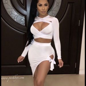 Fashion nova white set